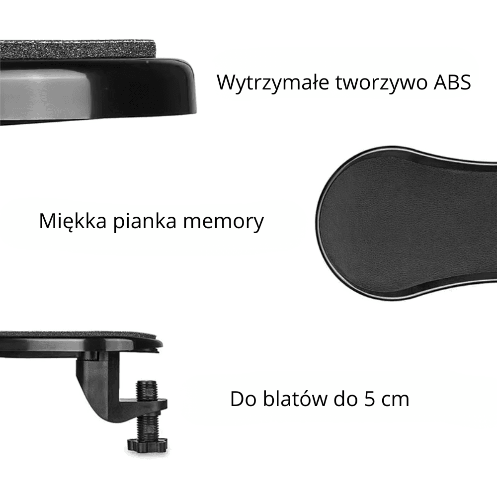 Podłokietnik komputerowy na biurko regulowany ergonomiczny